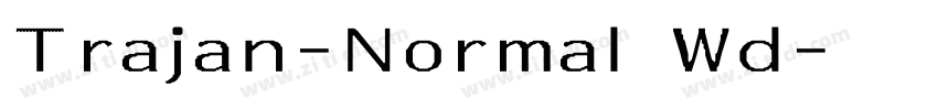 Trajan-Normal Wd字体转换